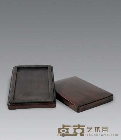 现代 端石雕长方形砚 16.7×11.6cm
